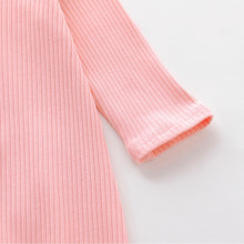 Load image into Gallery viewer, Pink Solid Striped Long Sleeve Jumpsuit
